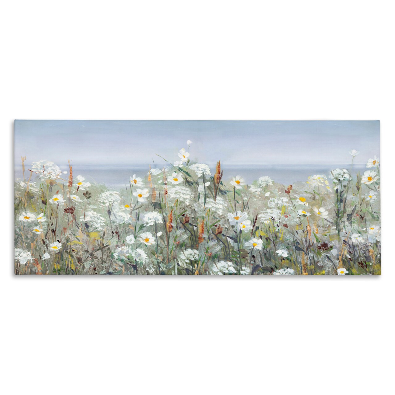 Stupell Industries Flower Meadow & Sea Beyond Canvas By Sally Swatland